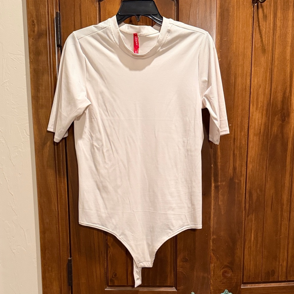 SPANX Cream Women's Bodysuit Shirt